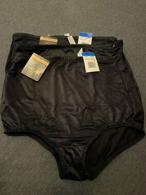 Bali Black High-Waist Shaping Briefs - 3 Pack